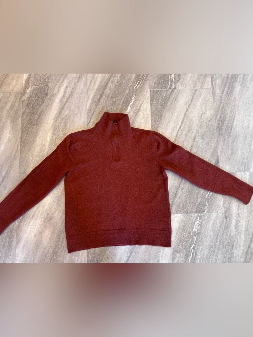 Banana Republic Merino Wool Sweater Men’s XS Burnt Orange
